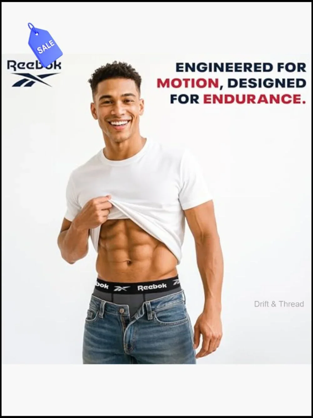 Mens 4-Pack Athletic Boxer Briefs 6 Inseam Moisture Wicking Tag Free